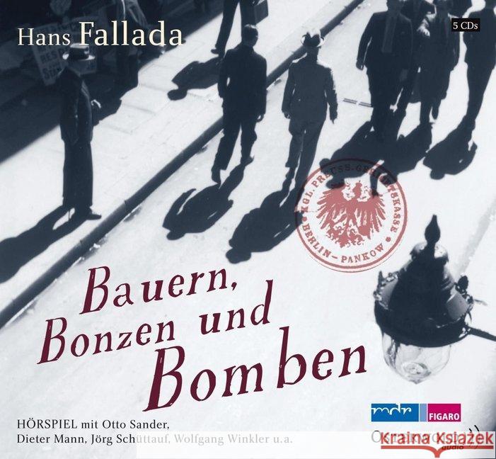 Bauern, Bonzen und Bomben, 5 Audio-CDs : Hörspiel Fallada, Hans 9783869521237 OSTERWOLDaudio