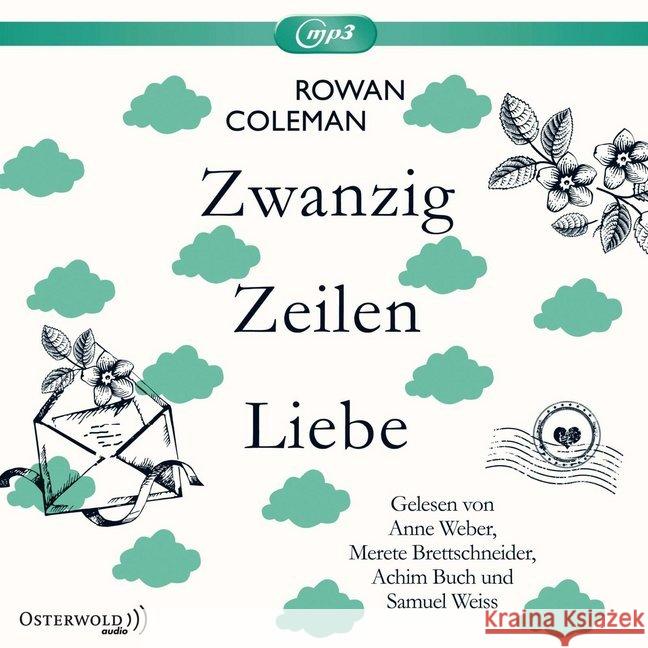 Zwanzig Zeilen Liebe, 2 MP3-CDs : Ungekürzte Ausgabe Coleman, Rowan 9783869522920