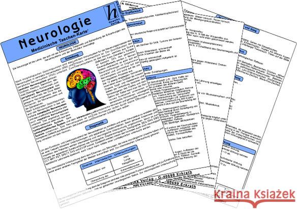 Neurologie, Medizinische Taschen-Karte Kneip, Nadine K. N. 9783869572475 Hawelka