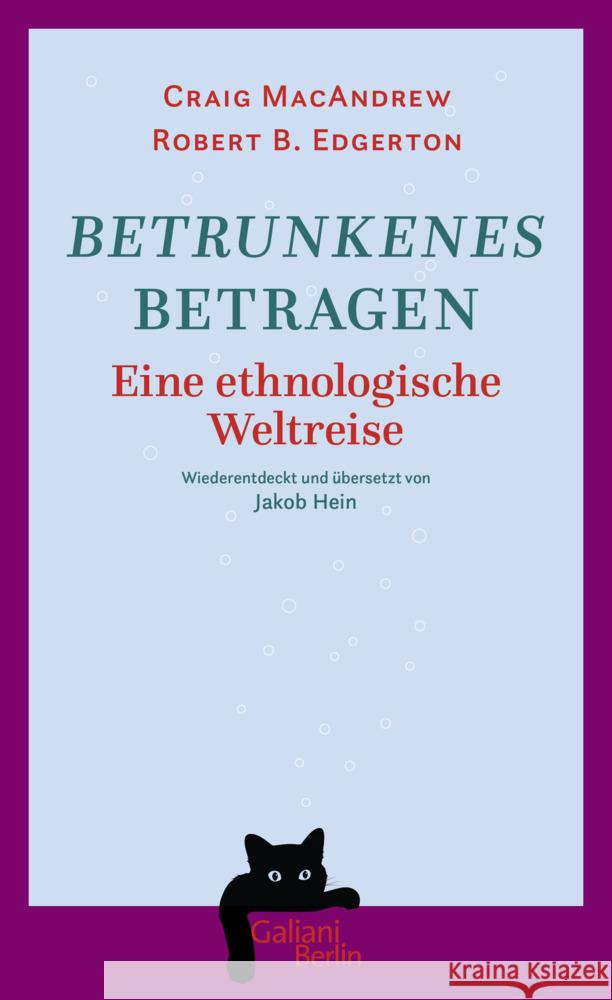 Betrunkenes Betragen MacAndrew, Craig, Edgerton, Robert B. 9783869713038 Kiepenheuer & Witsch