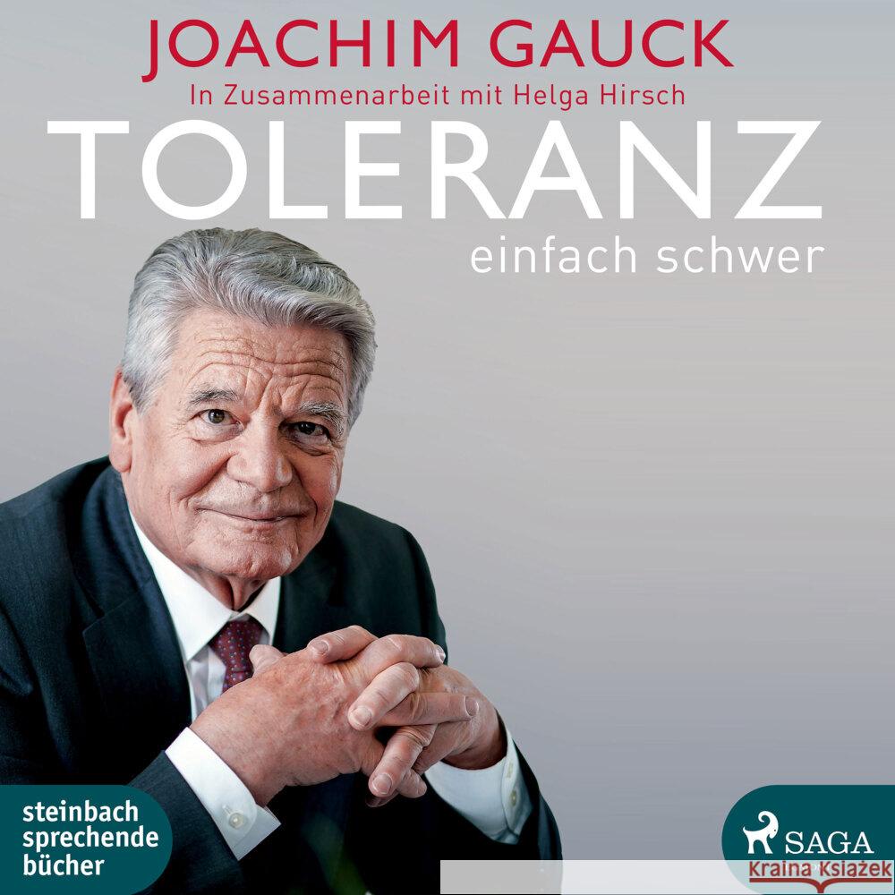 Toleranz: einfach schwer, 1 Audio-CD, MP3 Gauck, Joachim 9783869744865