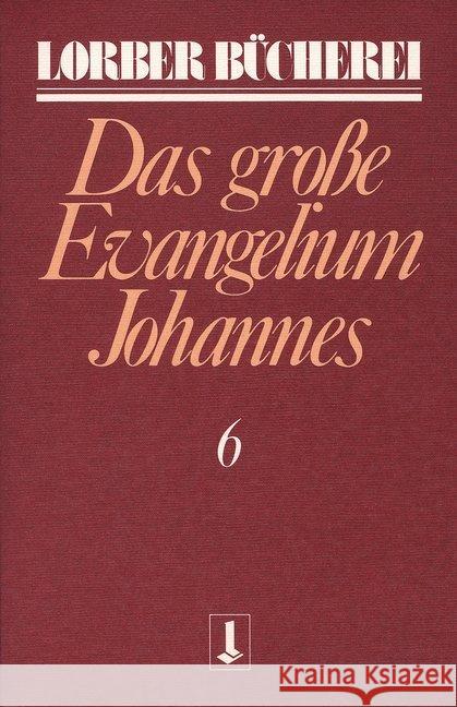 Johannes, das große Evangelium. Bd.6 Lorber, Jakob   9783874952187 Lorber & Turm