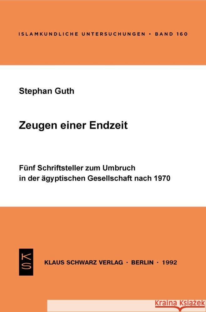 Zeugen Einer Endzeit: F Stephan Guth 9783879972036 Klaus Schwarz