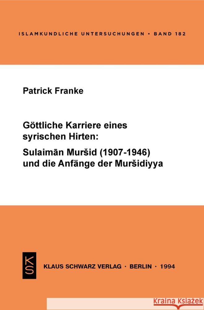 G Patrick Franke 9783879972340 Klaus Schwarz