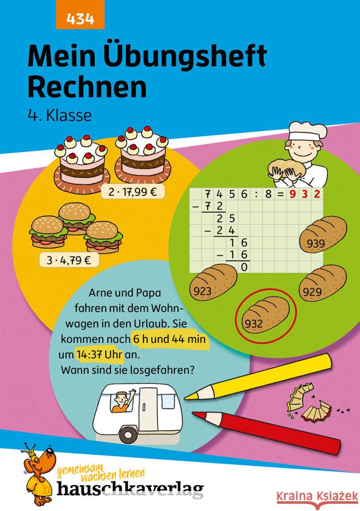 Mein Übungsheft Rechnen 4. Klasse, A5-Heft Depireux, Diana 9783881004343 Hauschka