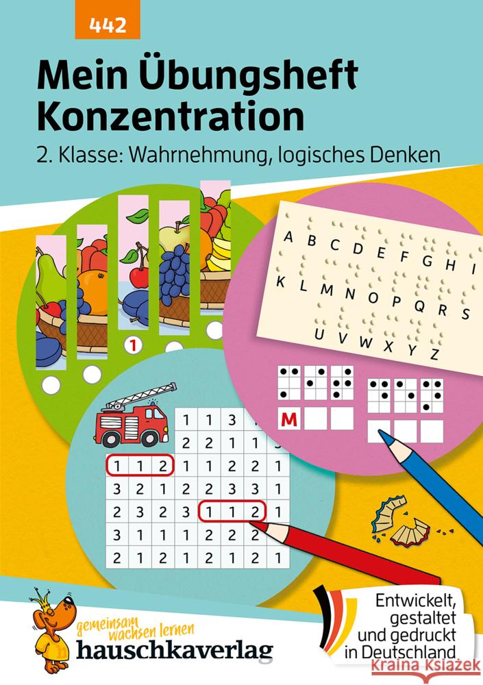Mein Übungsheft Konzentration 2. Klasse - Wahrnehmung, logisches Denken Spiecker, Agnes 9783881004428 Hauschka