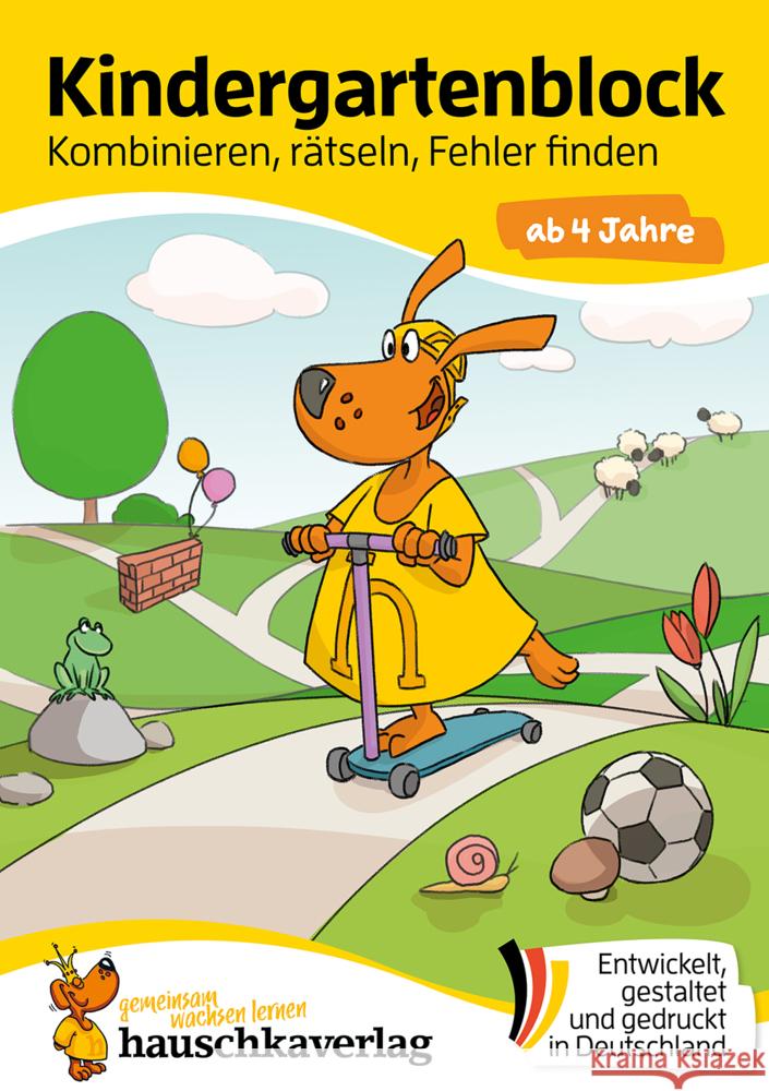 Kindergartenblock ab 4 Jahre - Kombinieren, rätseln, Fehler finden Maier, Ulrike 9783881006095 Hauschka