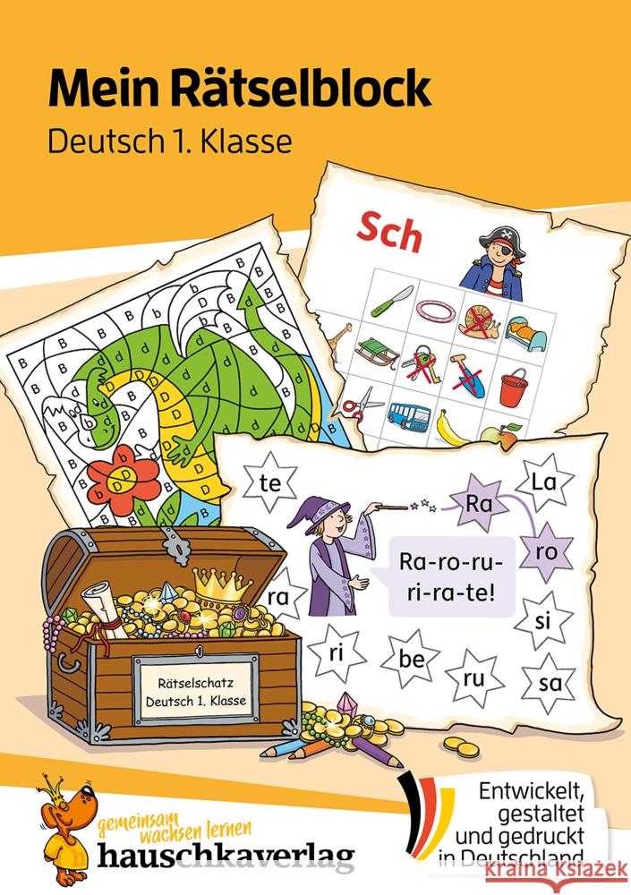 Mein Rätselblock Deutsch 1. Klasse Walther, Stefanie 9783881006811 Hauschka