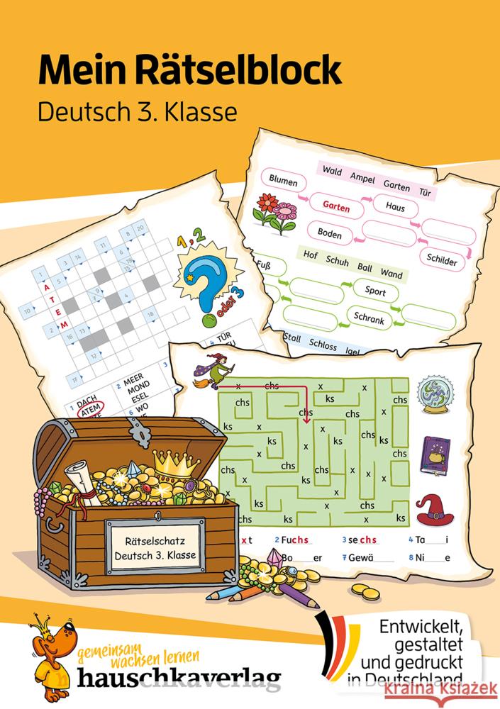Mein Rätselblock Deutsch 3. Klasse Weideneder, Christine 9783881006835 Hauschka