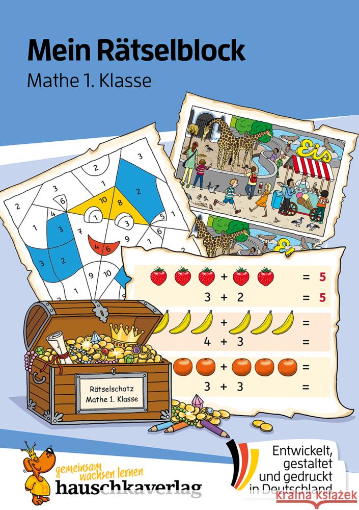 Mein Rätselblock Mathe 1. Klasse Rhauderwiek, Melanie 9783881006910 Hauschka