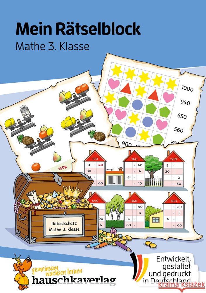 Mein Rätselblock Mathe 3. Klasse Schulz, Joshua 9783881006934 Hauschka