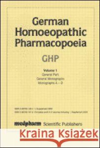 German Homoeopathic Pharmacopoeia Supplement 2005  9783887631062 STATIONERY OFFICE BOOKS