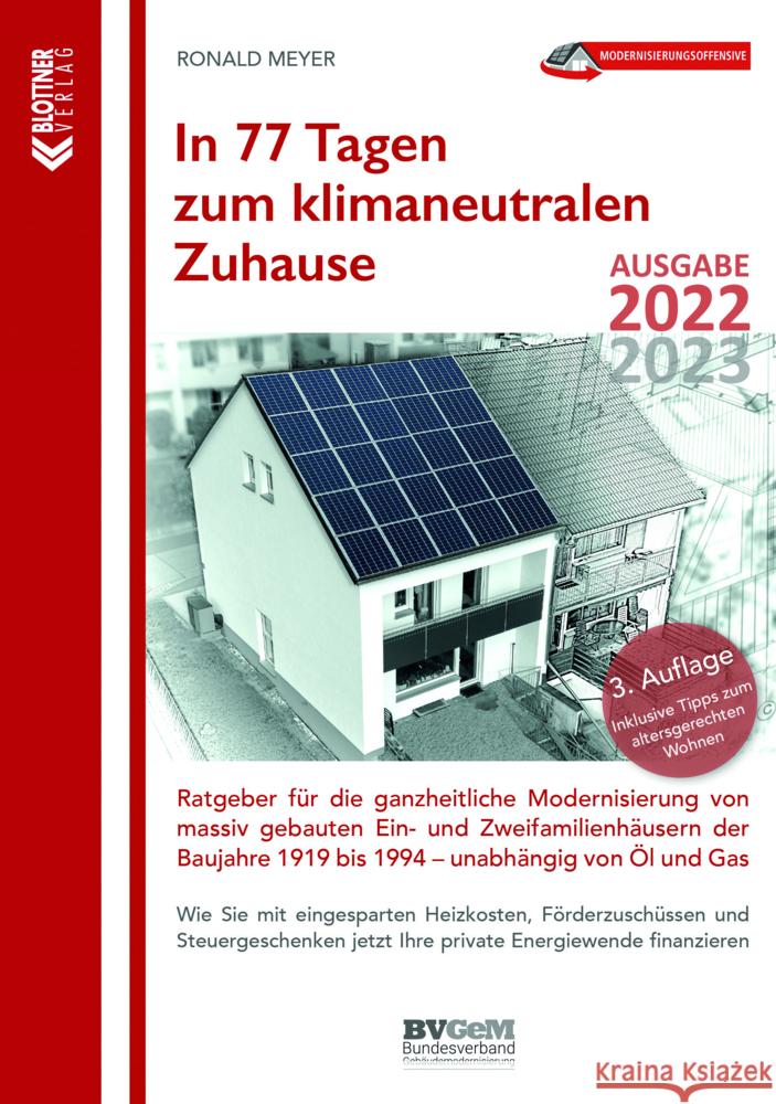 In 77 Tagen zum klimaneutralen Zuhause Meyer, Ronald 9783893671601