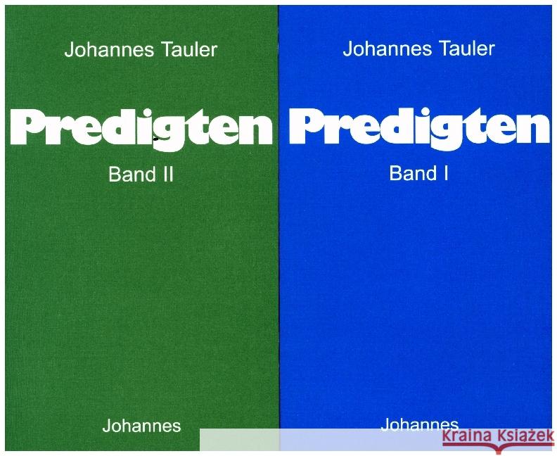 Predigten Tauler, Johannes   9783894112752 Johannes Verlag Einsiedeln