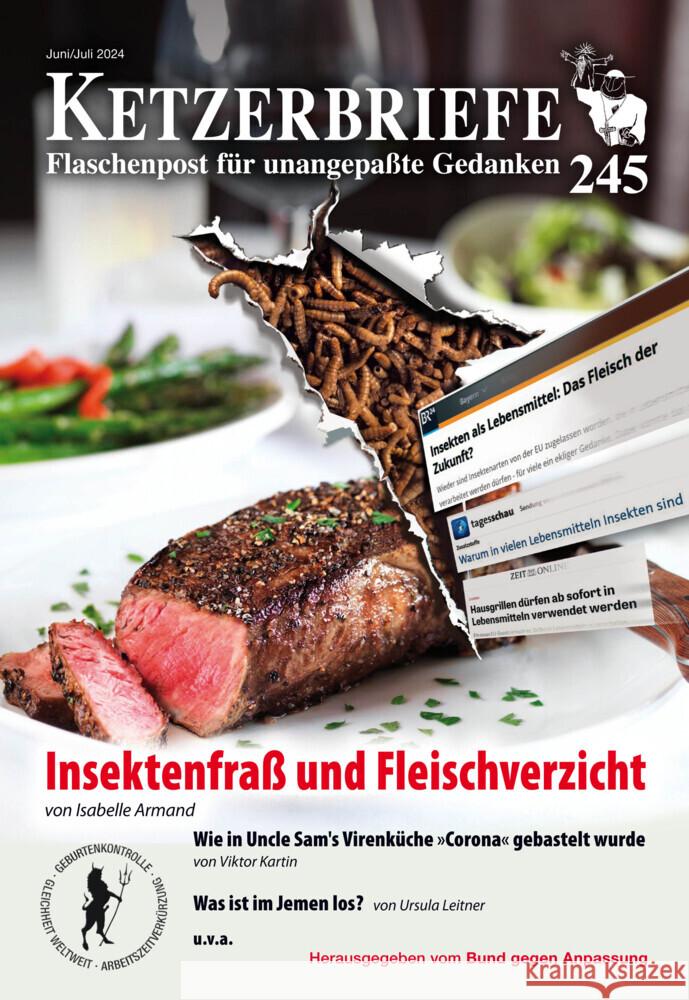 Insektenfraß und Fleischverzicht Armand, Isabelle, Parler, Heike, Hoevels, Fritz Erik 9783894843083