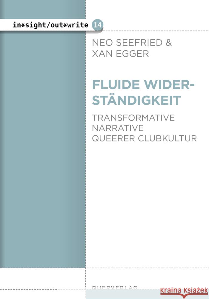 Fluide Widerständigkeit seefried, neo, egger, xan 9783896563385 Querverlag