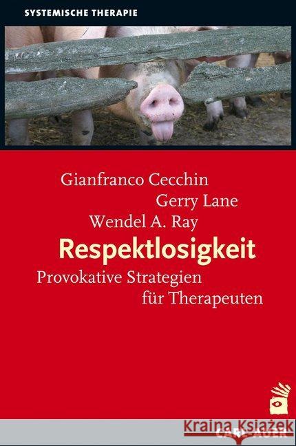 Respektlosigkeit : Provokative Strategien für Therapeuten Cecchin, Gianfranco Lane, Gerry Ray, Wendel A. 9783896707567