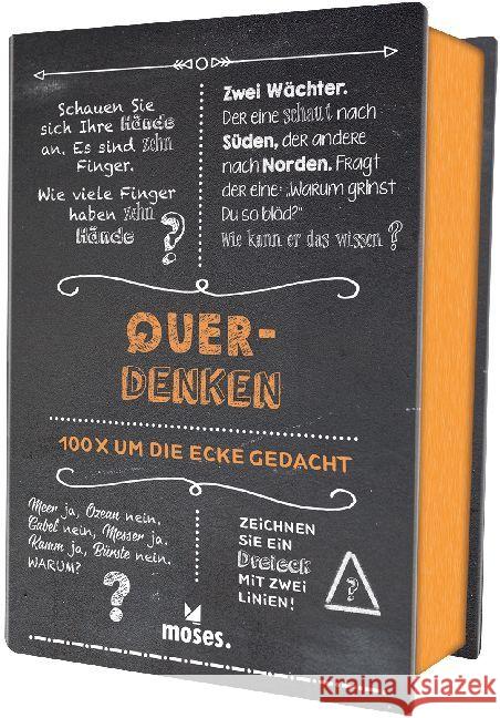 Quiz-Box Querdenken (Spiel) : 100 x um die Ecke gedacht Simon, Martin; Schumacher, Georg 9783897779549 moses. Verlag