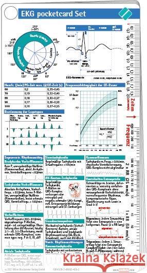 EKG pocketcard Set, Kartenfächer Börm Bruckmeier Verlag GmbH 9783898624282 Börm Bruckmeier