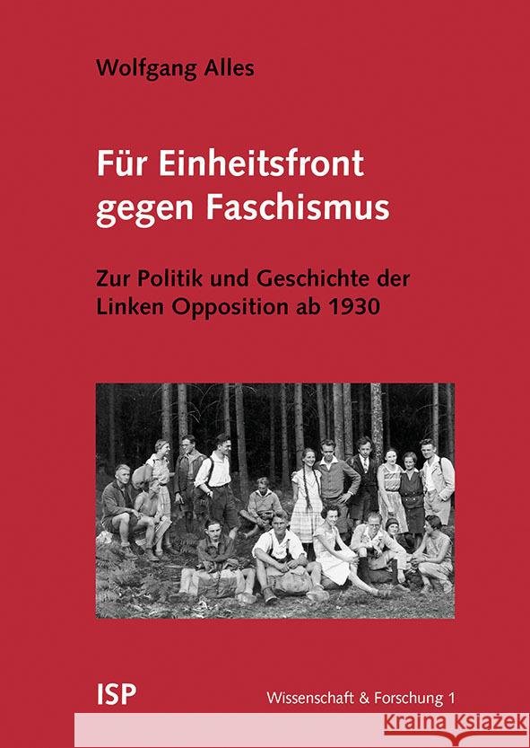 Für Einheitsfront gegen Faschismus Alles, Wolfgang 9783899000016