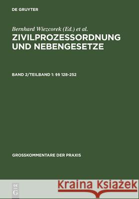 §§ 128-252 Hans-Günther Borck, Stefan Smid, Uwe Gerken, Mathias Rohe 9783899490855 De Gruyter