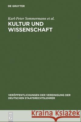 Kultur und Wissenschaft Sommermann, Karl-Peter 9783899493245 Walter de Gruyter