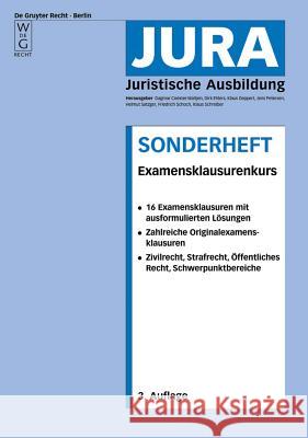 Examensklausurenkurs Dagmar Coester-Waltjen Dirk Ehlers Klaus Geppert 9783899494556 Walter de Gruyter