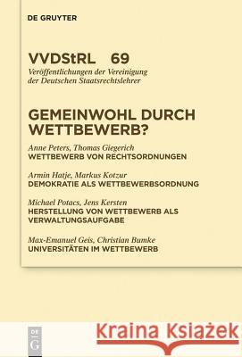 Gemeinwohl durch Wettbewerb? No Contributor 9783899497571 SLR