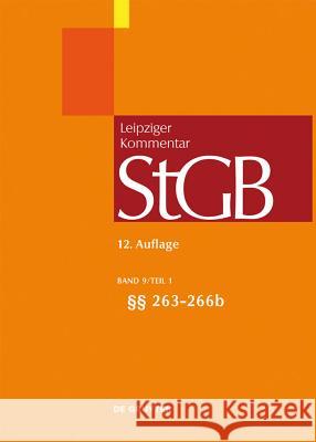 §§ 263-266b Klaus Tiedemann, Brian Valerius, Joachim Vogel, Bernd Schünemann, Manfred Möhrenschlager 9783899497861