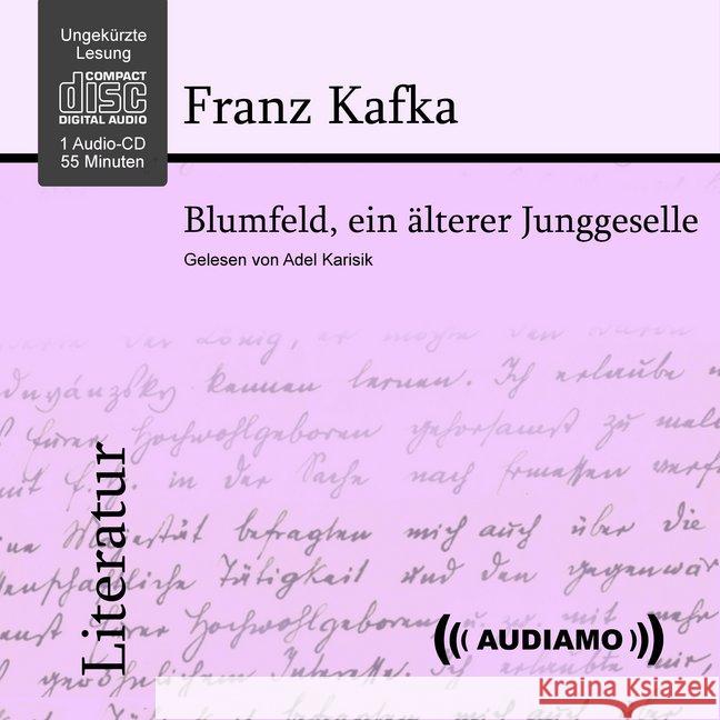 Blumfeld, ein älterer Junggeselle, 1 Audio-CD : CD Standard Audio Format, Lesung Kafka, Franz 9783903178083