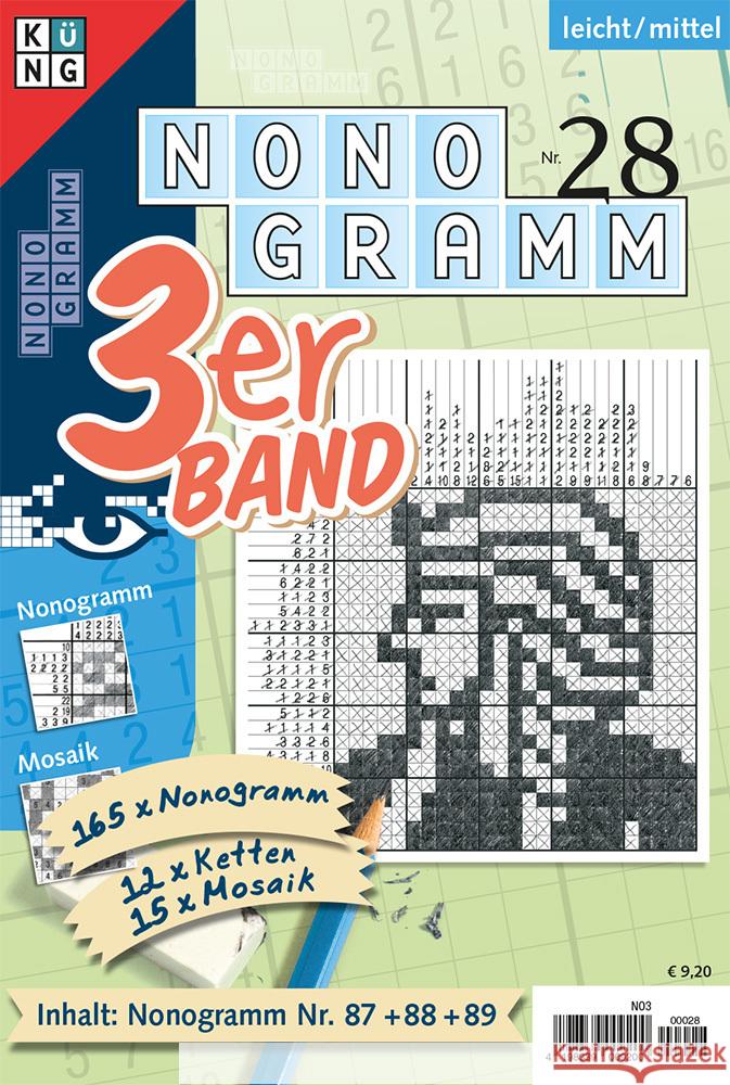 Nonogramm 3er-Band Nr. 28 Conceptis Puzzles 9783905573701 Keesing