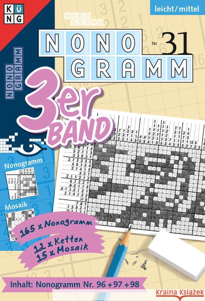 Nonogramm 3er-Band Nr. 31 Conceptis Puzzles 9783905573893 Keesing