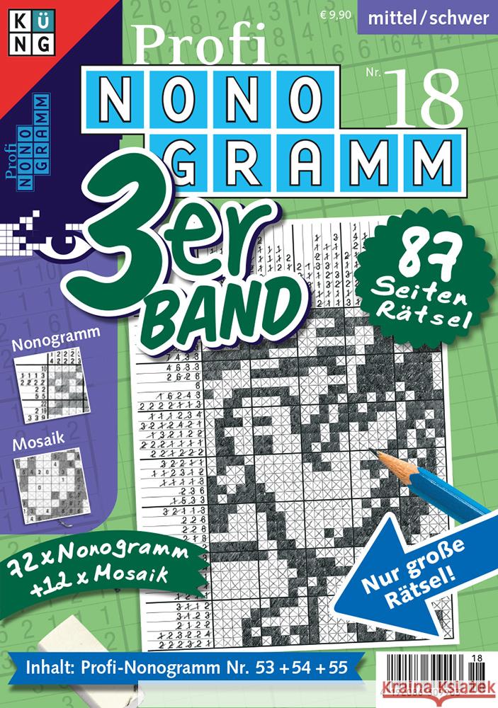 Profi-Nonogramm 3er-Band Nr. 18 Conceptis Puzzles 9783906949574 Küng