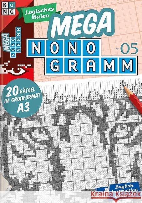 Mega-Nonogramm 05, 20 Teile Conceptis Puzzles 9783906949703 Küng