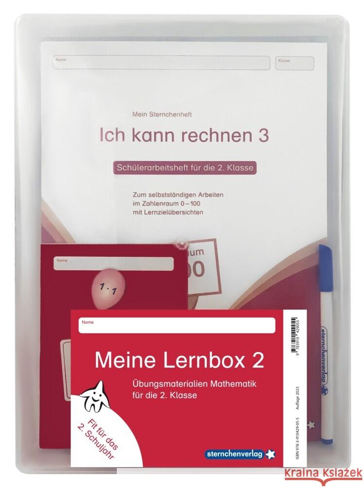 Meine Lernbox 2 - Mathematik - Fit für das 2. Schuljahr sternchenverlag GmbH, Langhans, Katrin 9783910429055 Sternchenverlag