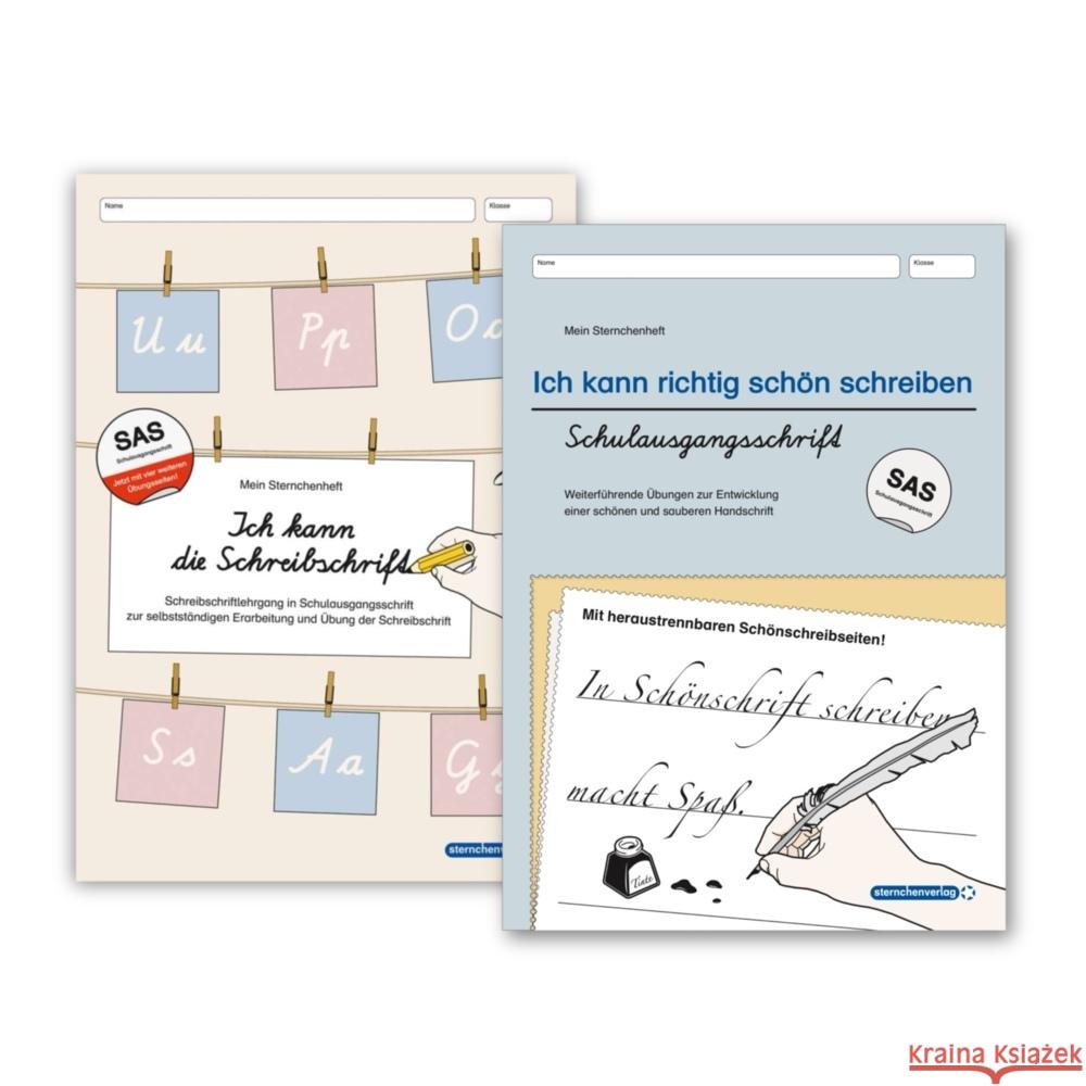 Ich kann die Schreibschrift und Ich kann richtig schön schreiben - Ausgabe Schulausgangsschrift - 2 Hefte sternchenverlag GmbH, Langhans, Katrin 9783910429338 Sternchenverlag