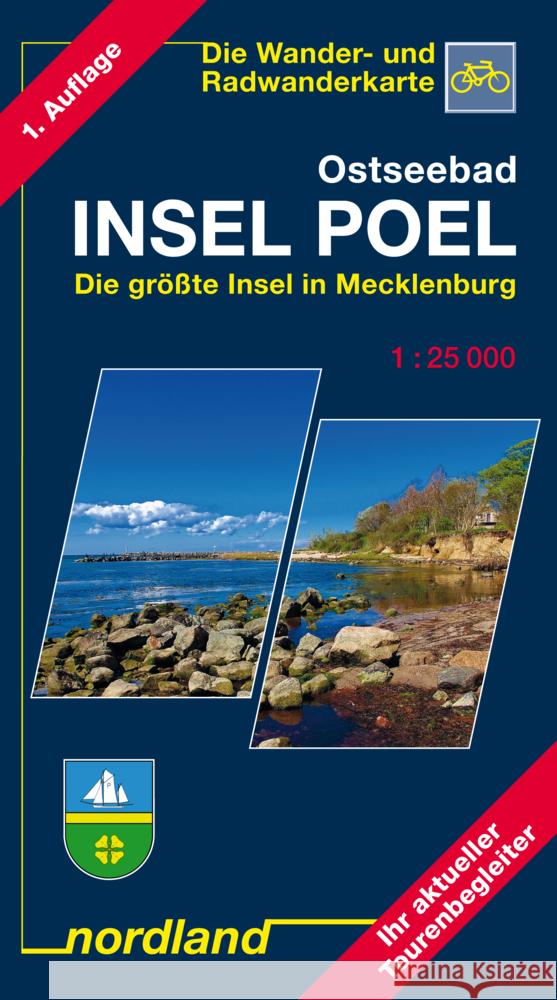 Mecklenburg, Die großen Seen: Naturpark Nossentiner/Schwinzer Heide. Wander- u. Radwanderkarte    9783928397155 Nordland-Kartenverlag