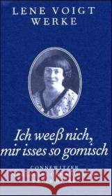 Ich weeß nich, mir isses so gomisch . . . Voigt, Lene 9783928833875 Connewitzer Verlagsbuchhandlung