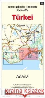 Adana - Topographische Reisekarte 1:250.000 Türkei (Blatt 10) Mollenhauer, Jens Uwe 9783931099503