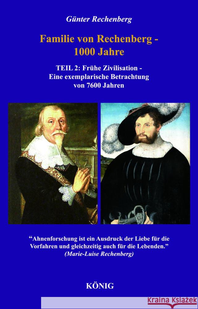 Familie von Rechenberg - 1000 Jahre - Teil 2 Rechenberg, Günter 9783934673083