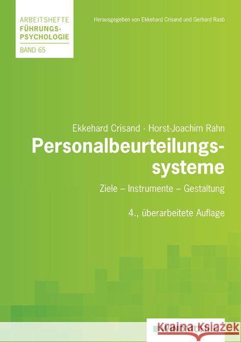 Personalbeurteilungssysteme : Ziele - Instrumente - Gestaltung Crisand, Ekkehard; Rahn, Horst-Joachim 9783937444956 Windmühle