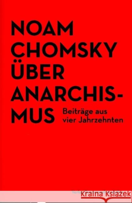 Über Anarchismus Chomsky, Noam 9783939045427
