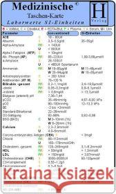 Laborwerte SI Einheiten, Medizinische Taschen-Karte    9783939081692 Hawelka