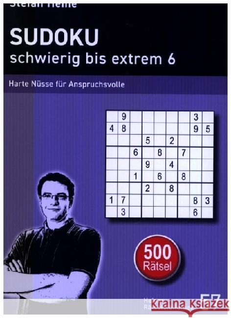 Sudoku schwierig bis extrem 6 Heine, Stefan 9783939940685 Presse Service Heine
