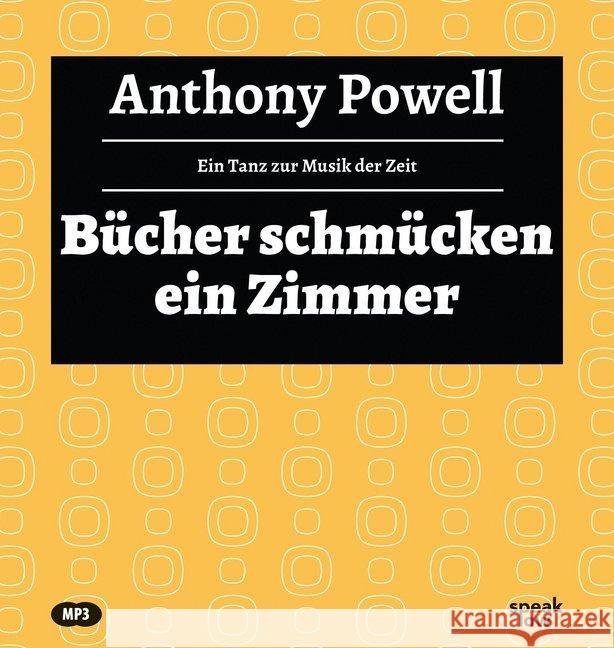 Bücher schmücken ein Zimmer, Audio-CD, MP3 Powell, Anthony 9783940018939