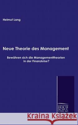 Neue Theorie des Management Lang, Helmut 9783941482173