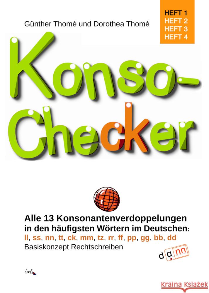 Konso-Checker Thomé, Günther, Thomé, Dorothea 9783942122399 isb Institut für sprachliche Bildung