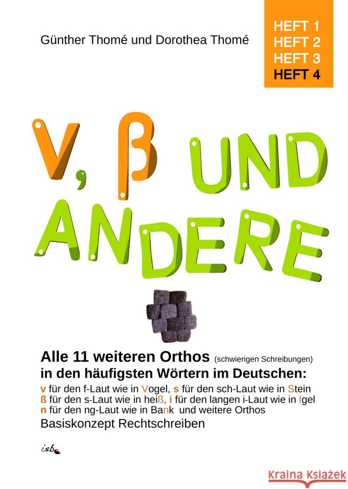 V, ß und andere Thomé, Günther, Thomé, Dorothea 9783942122429 isb Institut für sprachliche Bildung