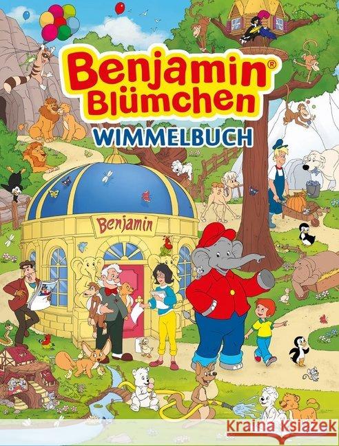 Benjamin Blümchen Wimmelbuch Frey, Madlen 9783942491341 Wimmelbuchverlag
