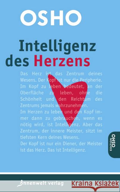 Intelligenz des Herzens : Fragen über Gott und die Welt Osho 9783942502917